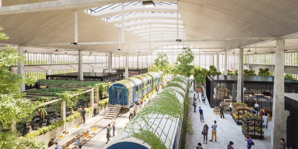 Station F used to be a huge train maintenance site before being reborn as the world's biggest startup campus.